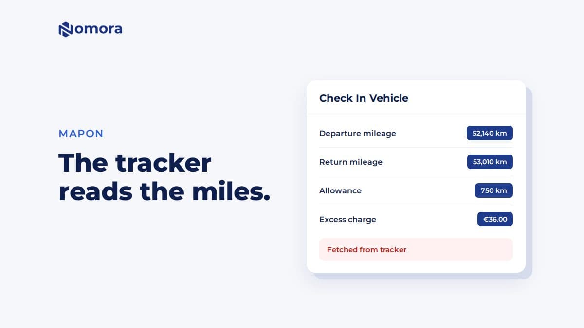 Mapon GPS for Car Rental: Sync Mileage and Distance per Rental