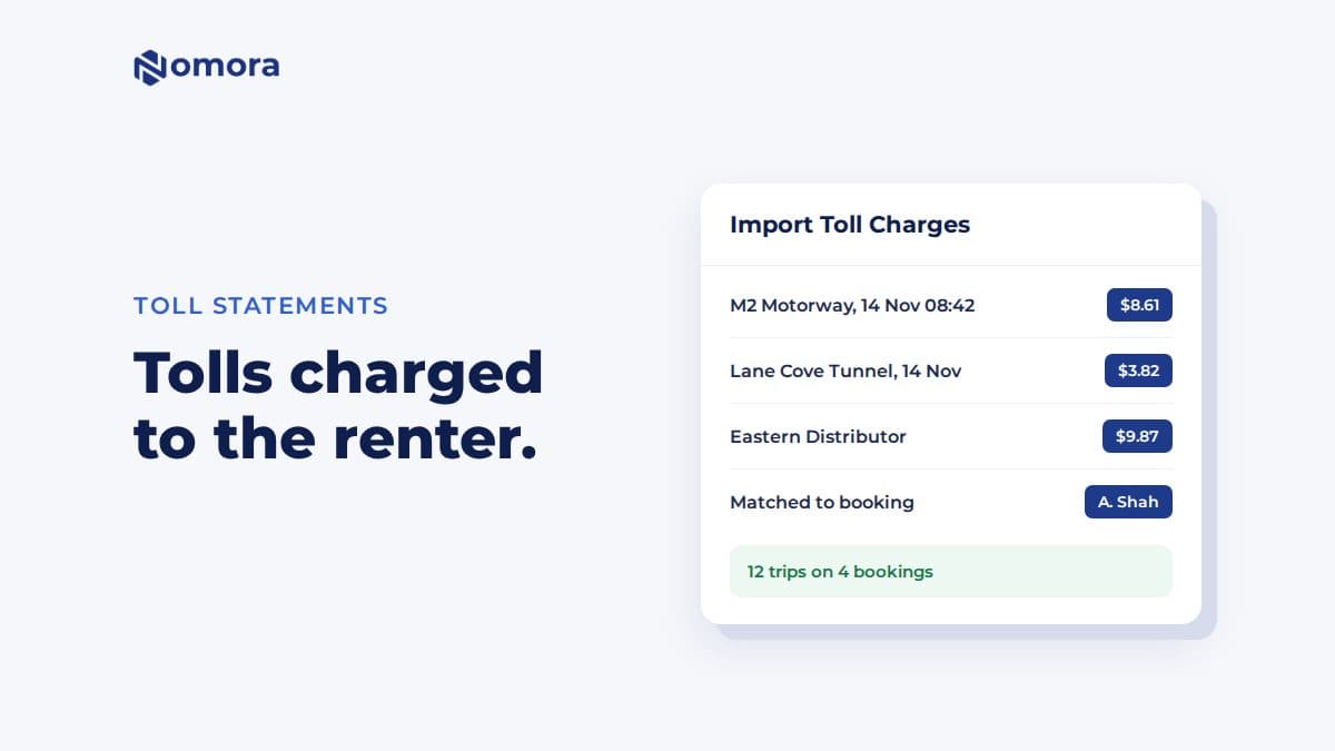 Rental Car Tolls: Import Linkt and 407 ETR Statements and Charge Customers