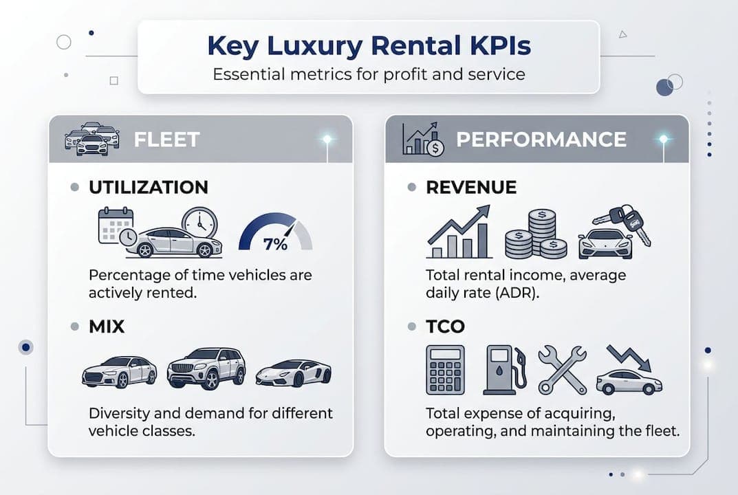 Infographic of key luxury rental KPIs