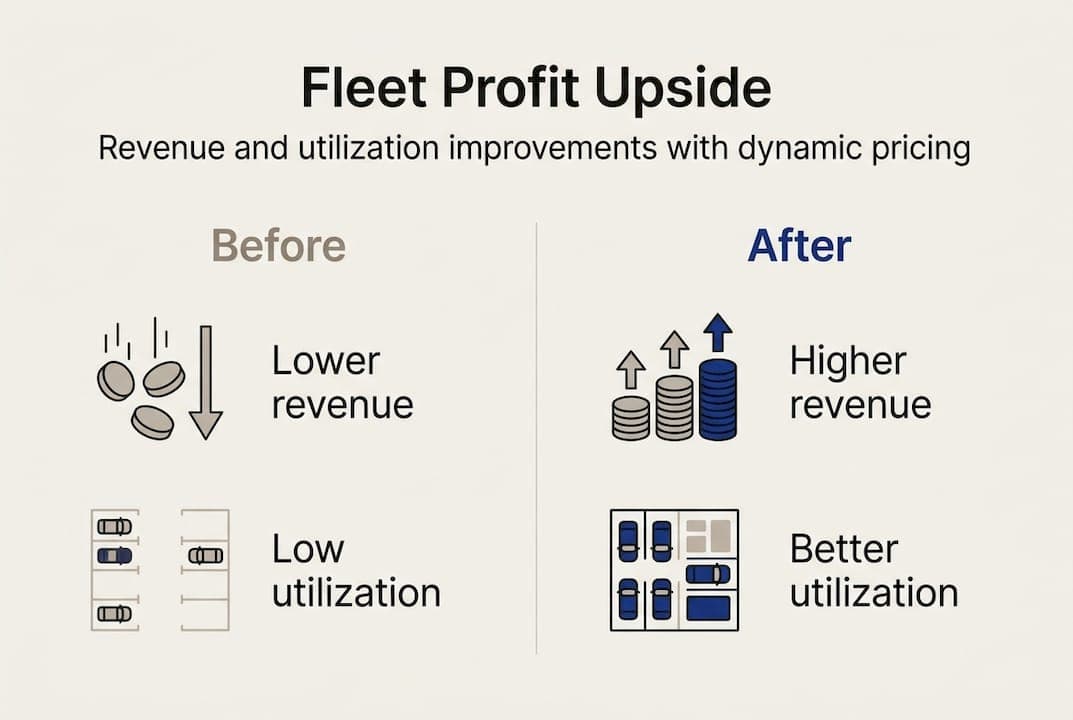 Infographic shows revenue and utilization improvements