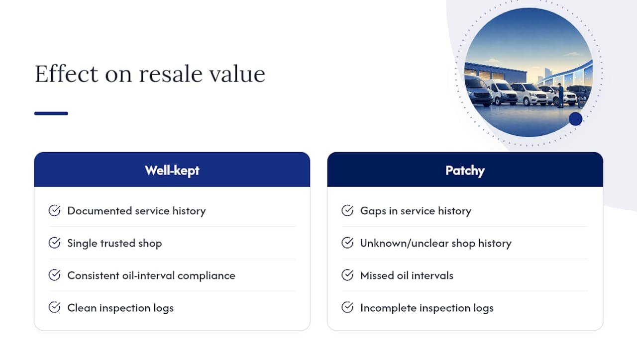 Preventive Maintenance's Effect on Resale Value — overview diagram