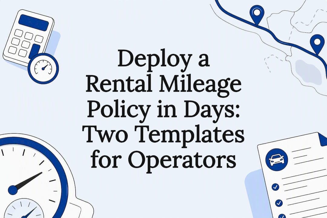 Deploy a Rental Mileage Policy in Days: Two Templates for Operators