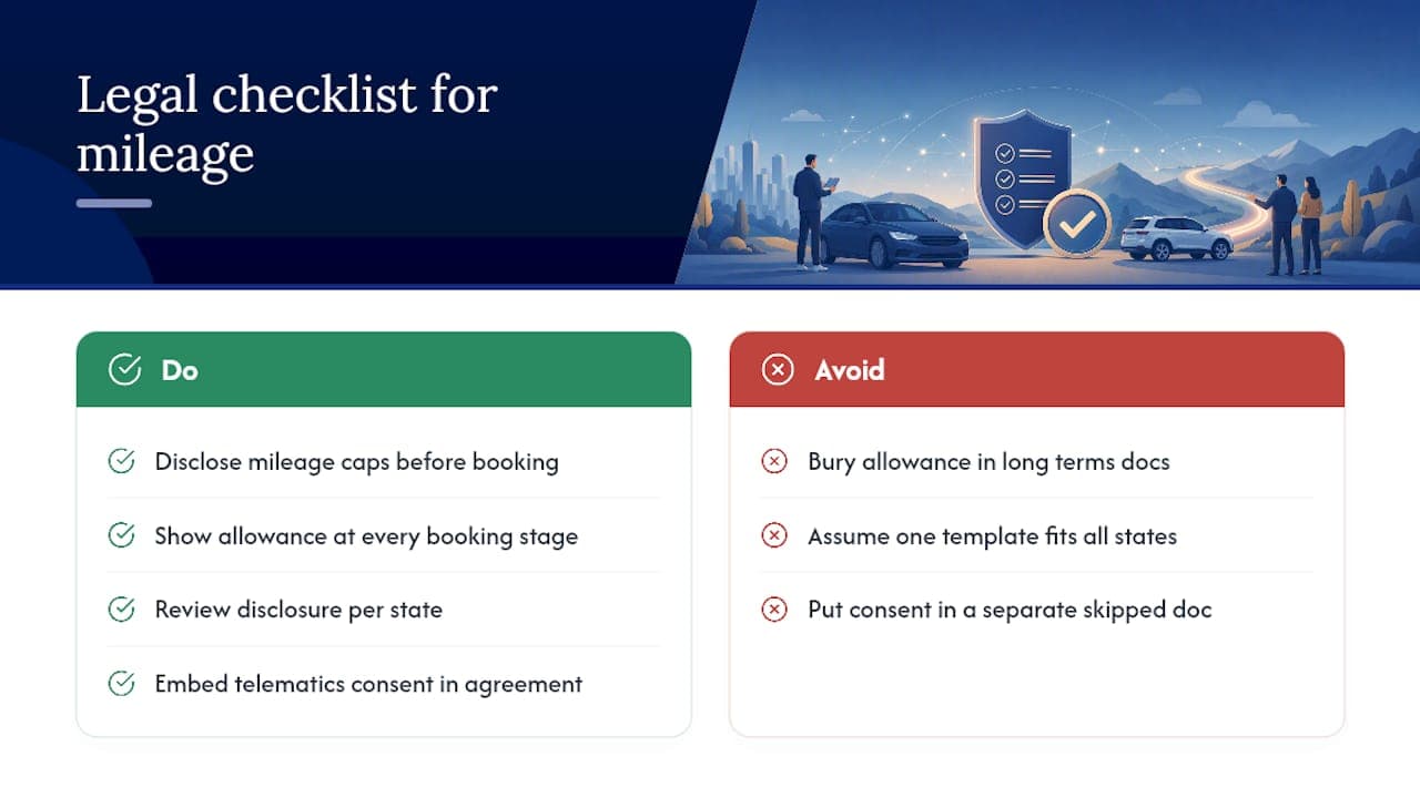 Legal and Regulatory Considerations for Mileage Policies — overview diagram