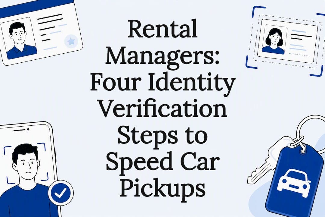 Rental Managers: Four Identity Verification Steps to Speed Car Pickups