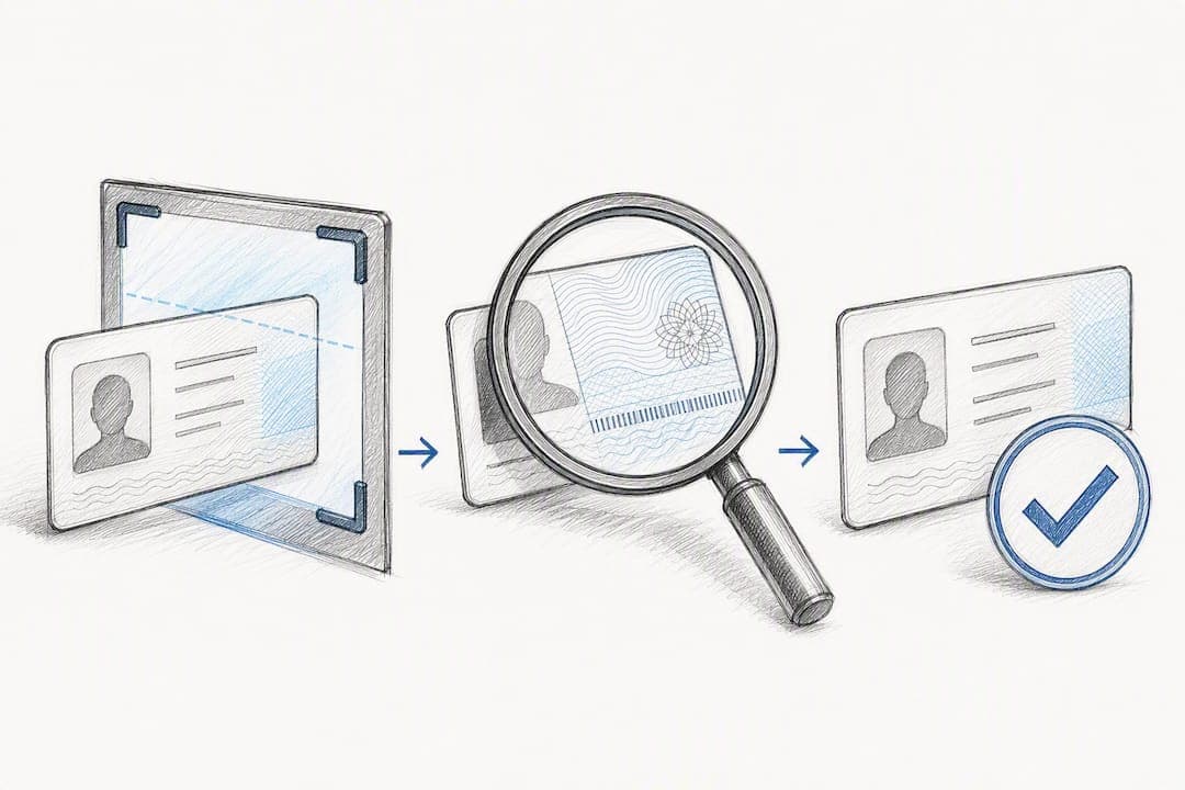 Illustration of document security checks