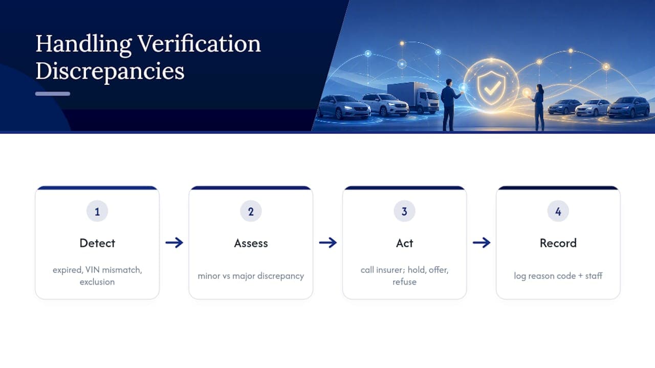 Responding to Discrepancies or Invalid Certificates During Verification — overview diagram