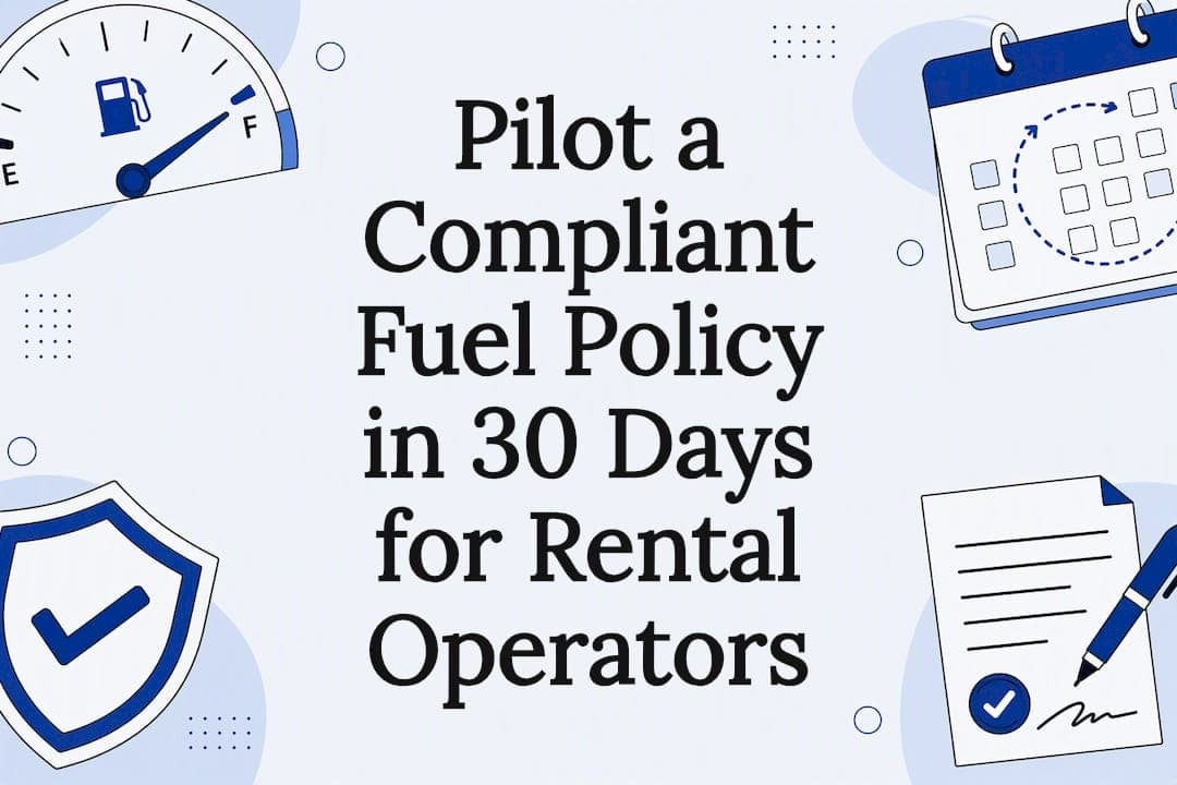 Pilot a Compliant Fuel Policy in 30 Days for Rental Operators