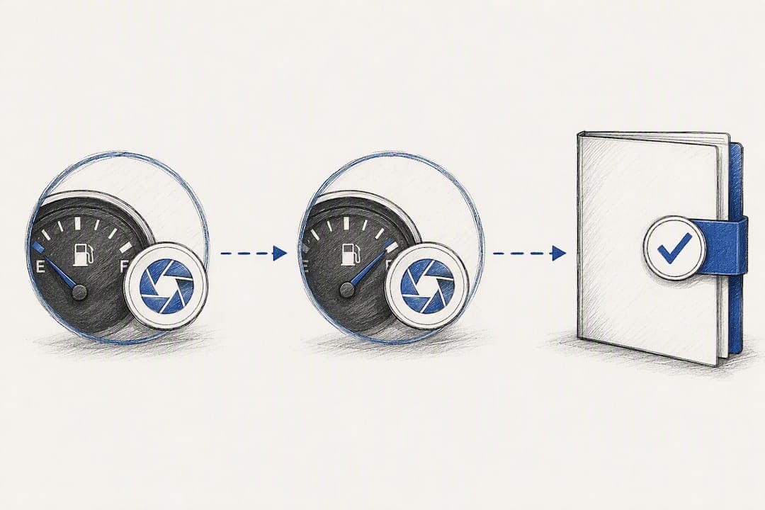 Two-stage fuel gauge verification process