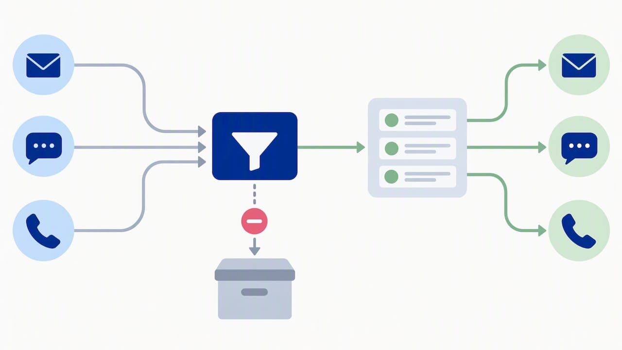 Unified opt-out suppression workflow illustration
