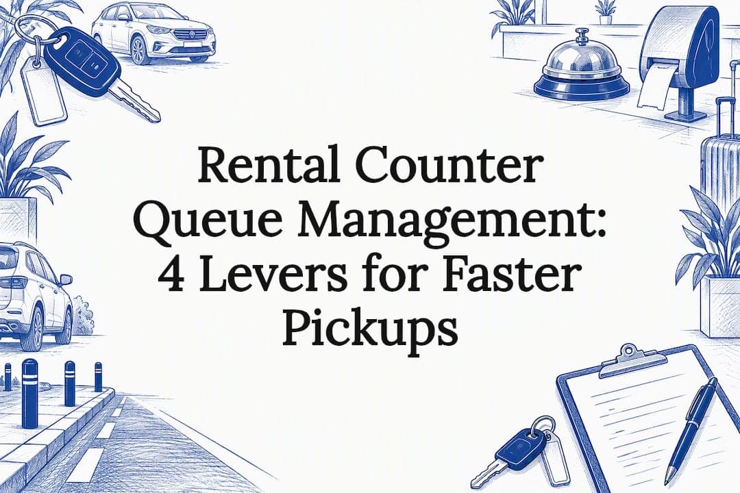 Rental Counter Queue Management: 4 Levers for Faster Pickups