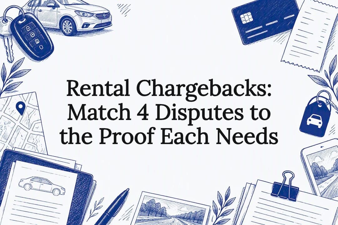 Rental Chargebacks: Match 4 Disputes to the Proof Each Needs