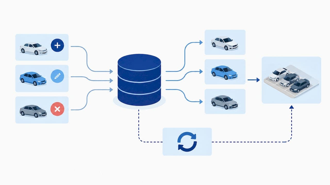 Shared availability ledger syncing rental marketplace inventory