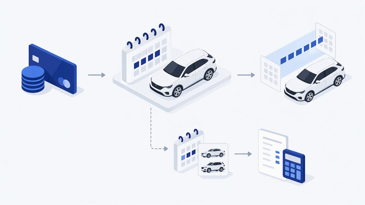 Full payment secures a rental car reservation