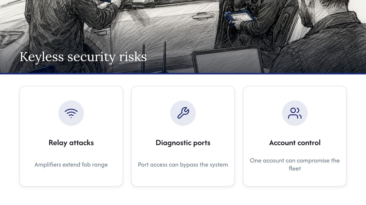 Three keyless vehicle security risks